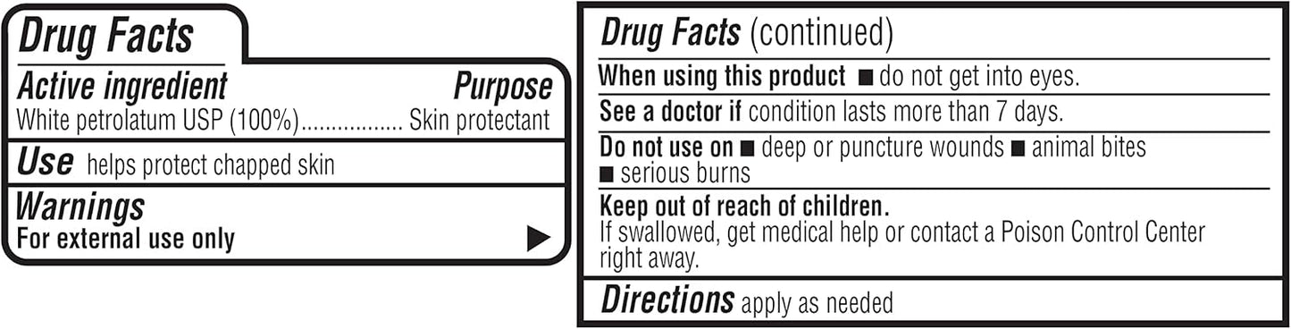 Amazon Basics Petroleum Jelly White Petrolatum Skin Protectant, Unscented, 7.5 oz, 2-Pack, (Previously Solimo)