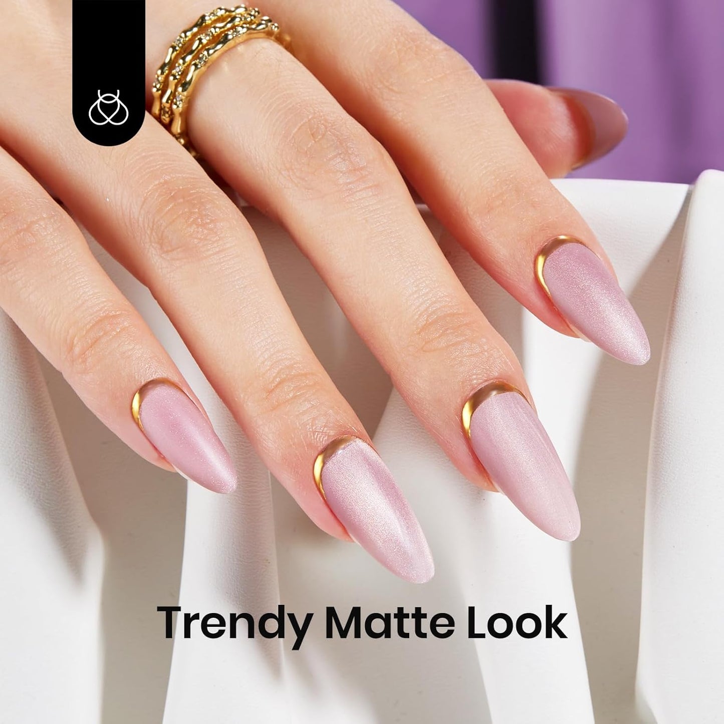 Beetles 15 ml Matte Gel Top Coat, Chrome Proof Matte Top Coat Gel Nail Polish No Wipe Low‑Odor Compatible with UV/LED Lamps Long Lasting 21 Days+ Finish Diy at Home