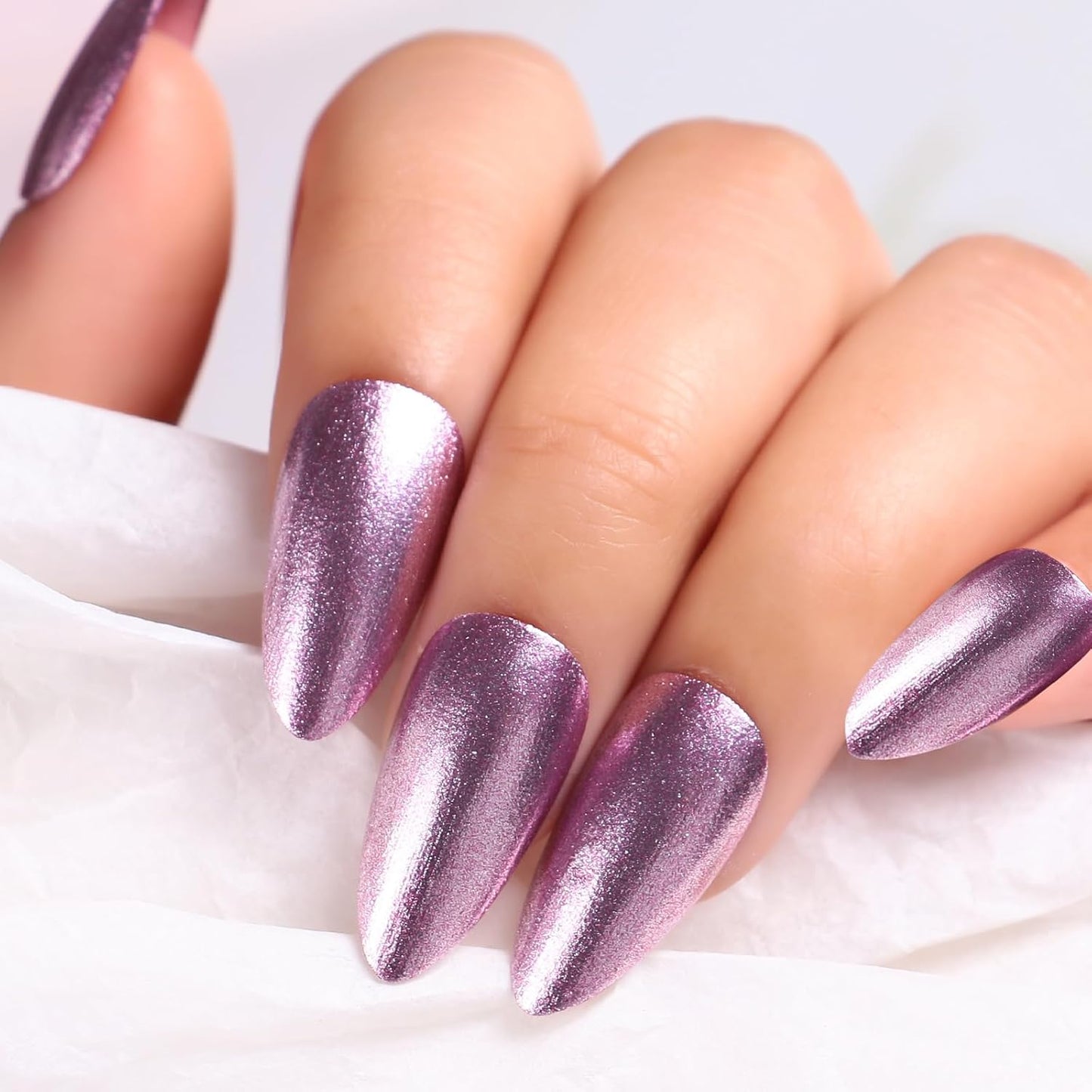 Major Dijit Quick Dry Nail Polish Purple Silver Summer Nail Lacquer for Nail Art Regular Nail Polish 0.41 fl oz.