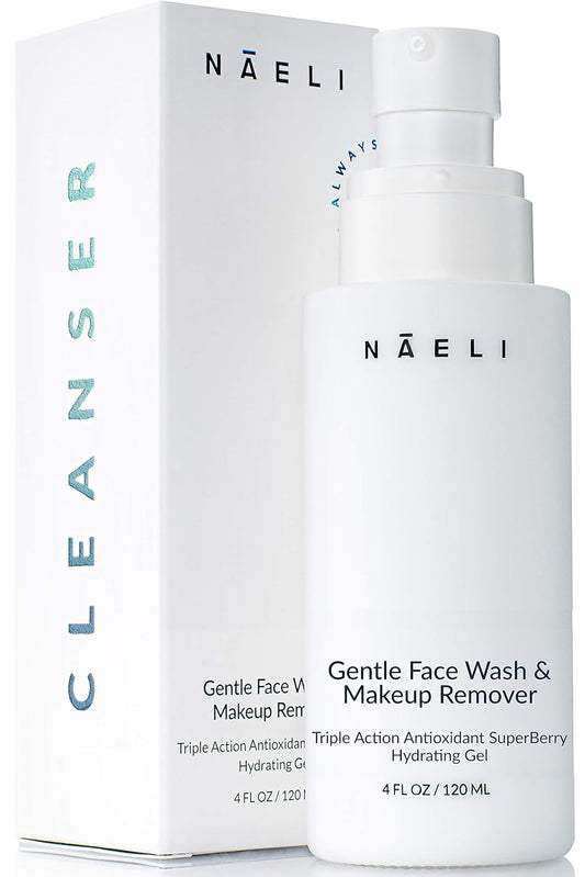 Gentle Face Cleanser - All Natural Anti Aging Vitamin C Face Wash for Sensitive & Dry Skin with Hyaluronic Acid & Antioxidants - Vegan & Cruelty Free, 4 oz