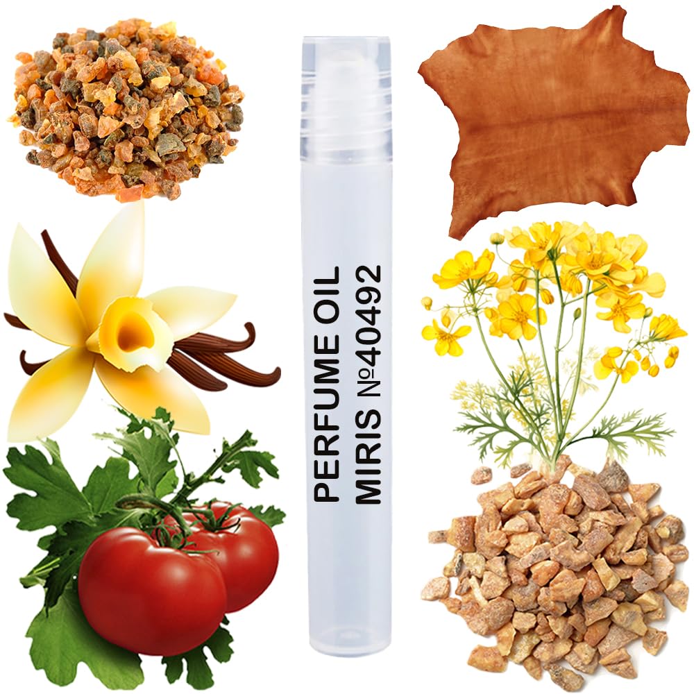 MIRIS Perfume Oil No. 40492, Inspired by Italian Leather, Long-Lasting Unisex Roll-On For Women and Men, Rollerball 0.34 Fl Oz / 10 ml