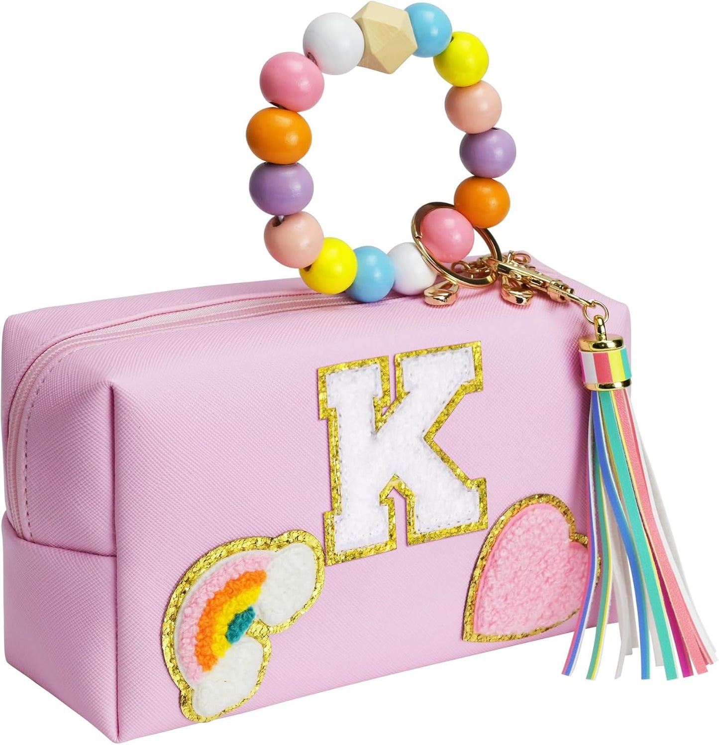 Birthday Gifts for Kids 4 5 6 7 8 9 10 11 12 year Old, Girl gifts Skin Care, Letter Pouch Cosmetic Toiletry Bag, Personalized Gift for Girl, Gift Bags