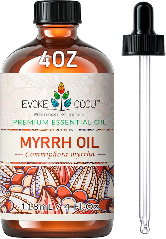 EVOKE OCCU Myrrh Essential Oil for Discomfort Relief, Skin Care - 4 Fl Oz