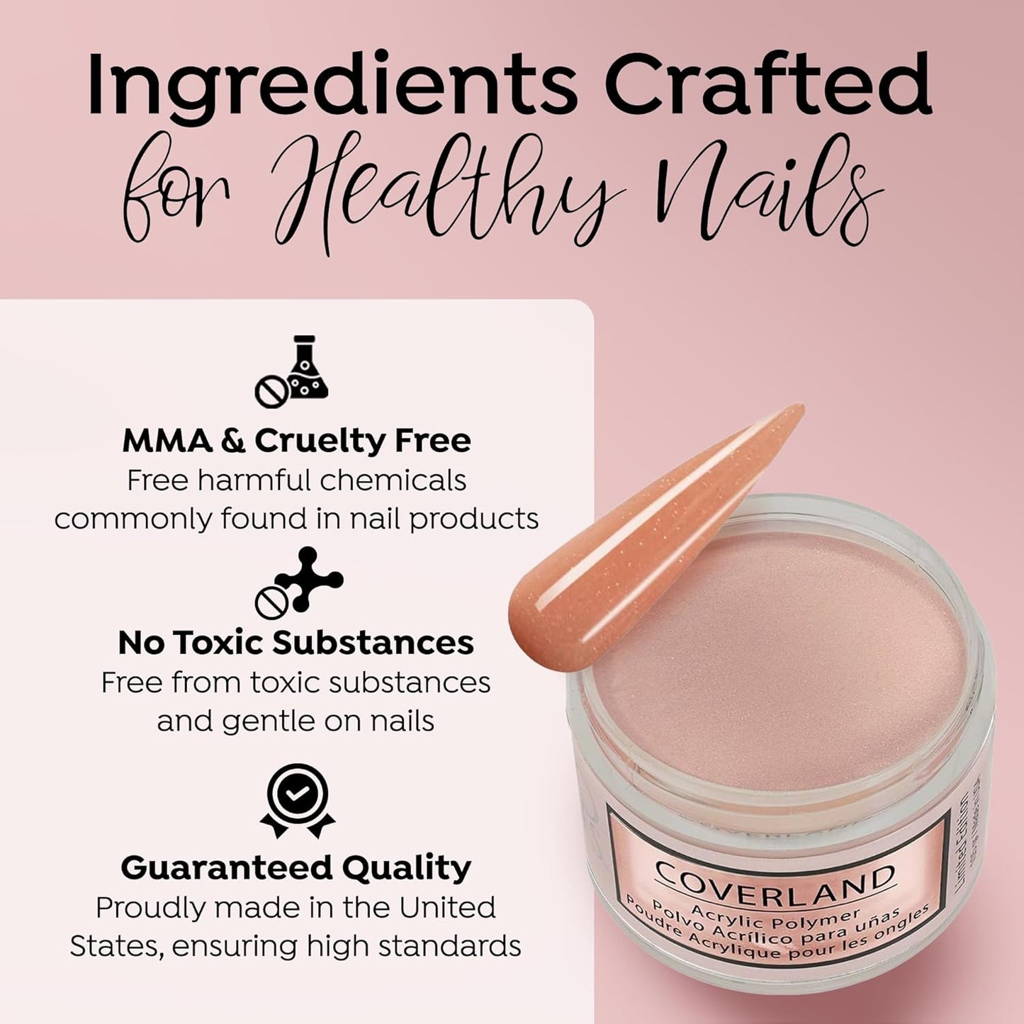 Coverland Acrylic Powder 3.5oz "Crème Brulee" - Limited Edition