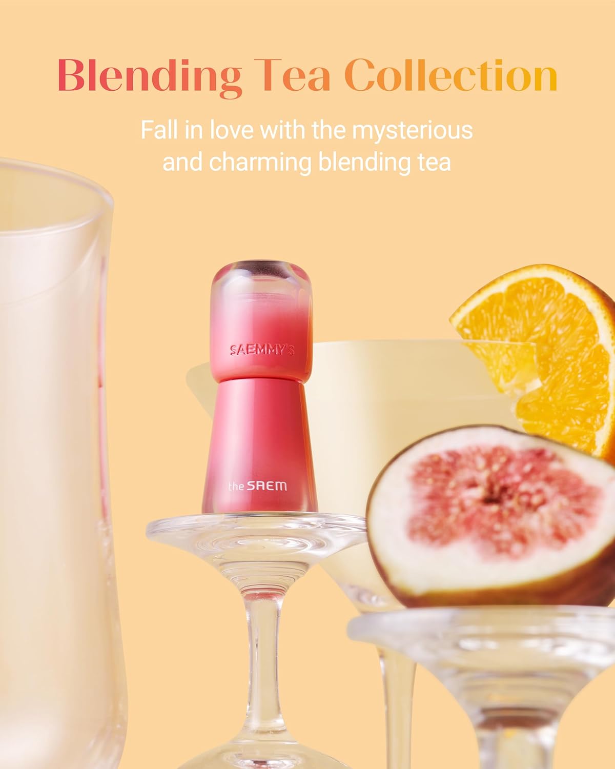 THESAEM Saemmy's Ade Shot Tint - Korean Lip Tint, Water Gel Lip Stain with Plump Glowy Moisturizing Finish, Buildable Radiant Gloss, Long-Lasting Comfort, 0.1 fl.oz. (08 Oat Grape)