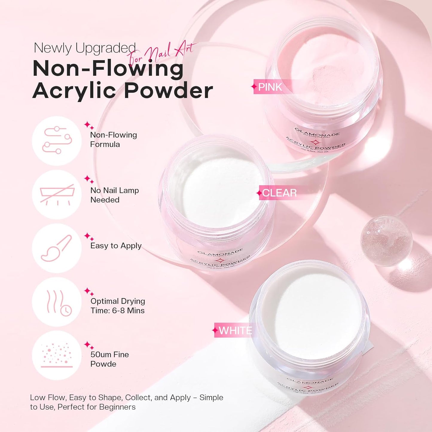 Acrylic Nail Kit for Beginners: Professional Acrylic Nail Kit Set with Everything Drill Powder Nail Art Starter Tech Kit at Home Salon Gift