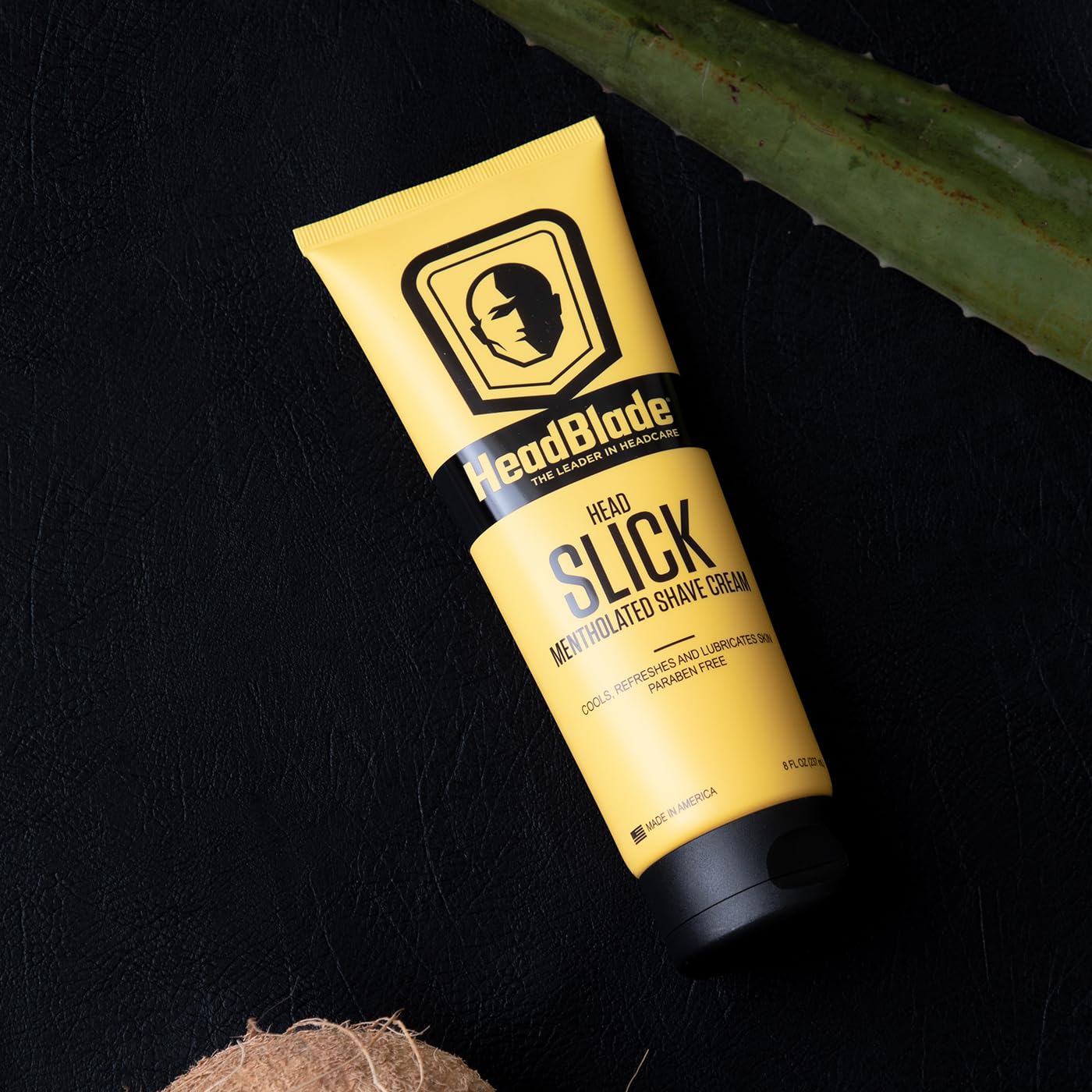 HeadBlade HeadSlick Shave Cream 8 oz for Smooth Head shaving for Bald Men, Helps with Irritation, Redness, & Razor Burn (3pk)