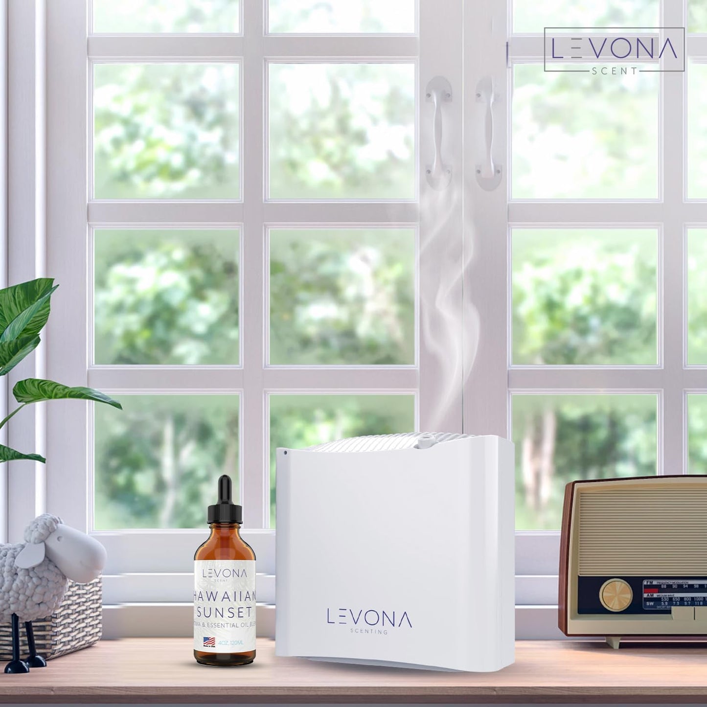 Levona Scent Essential Oils - Scents for Home, Hotel & Office Use - Perfect for Home Diffuser & Humidifiers - Aroma Fragrance Oil, Ideal for Massage, Relaxation, and Spa - Hawaiian Sunset, 120ml