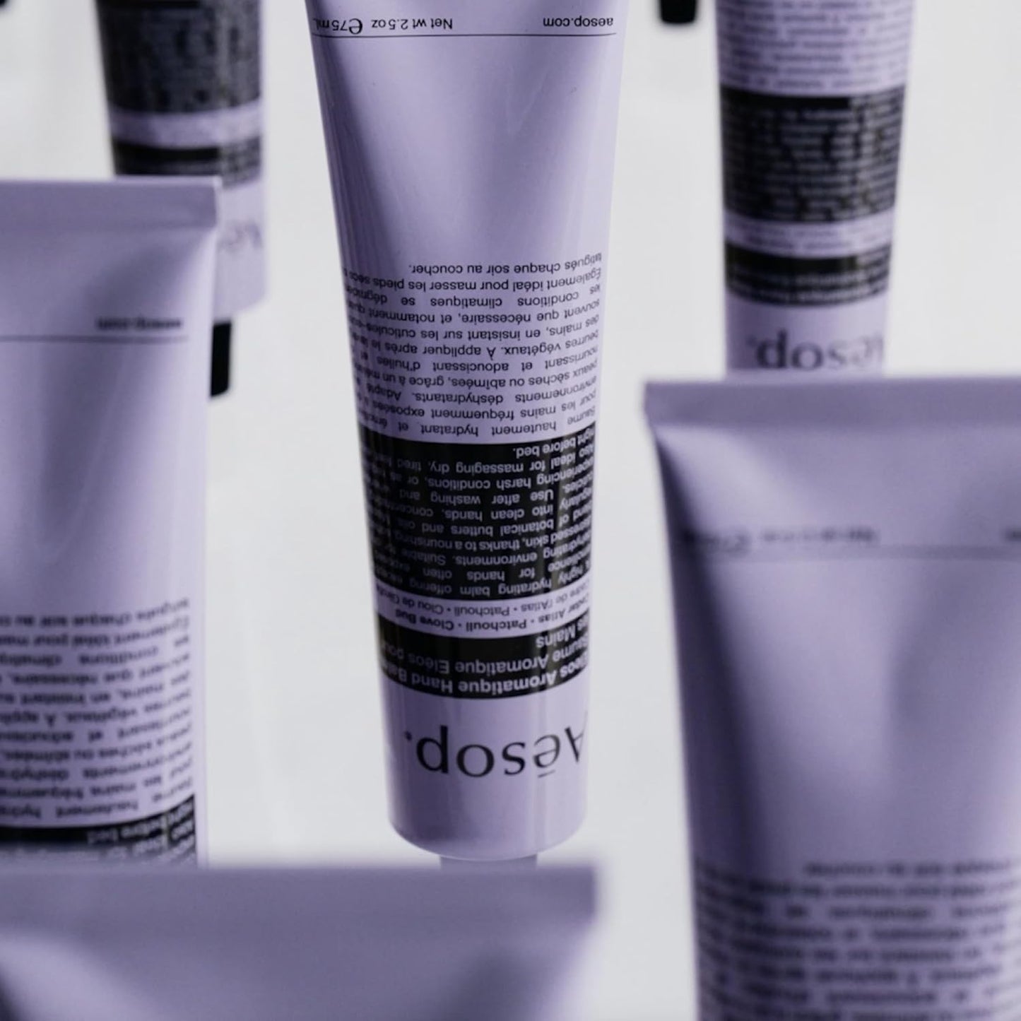 Aesop Eleos Aromatique Travel Size Hand Balm | Shea Butter and Coconut Oil to Nourish Dry, Cracked Hands | Lotion Made with Skin-Calming Essential Oils | 2.4 oz / 75 mL (Pack of 2)