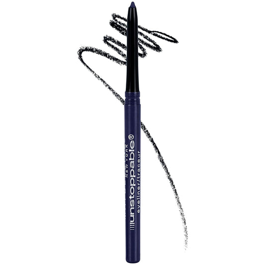 Maybelline Unstoppable Waterproof Mechanical Blue Eyeliner Pencil, Easy to Apply, Smooth Glide, Up to 24 Hour Wear, Sapphire