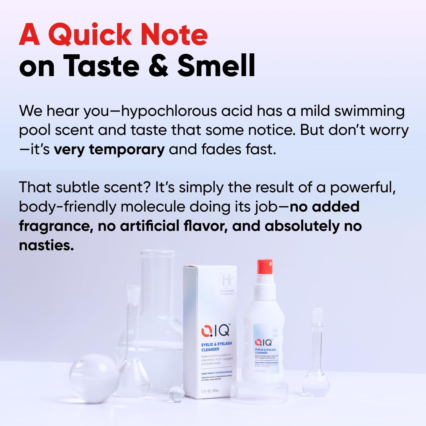 Eyelash and Eyelid Cleanser – High Purity Hypochlorous Eye Wash Solution, Lid and Lash Cleanser that Quickly Calms and Soothes Irritated, Clogged Skin (2oz)