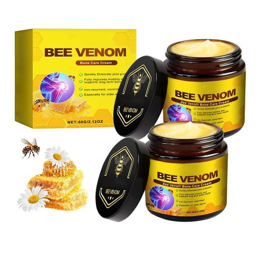 2 PCS Bee Venom Cream 2025 New Bee Venom Advanced Joint and Bone Cream Effective for Back, Neck, Hands,Knee