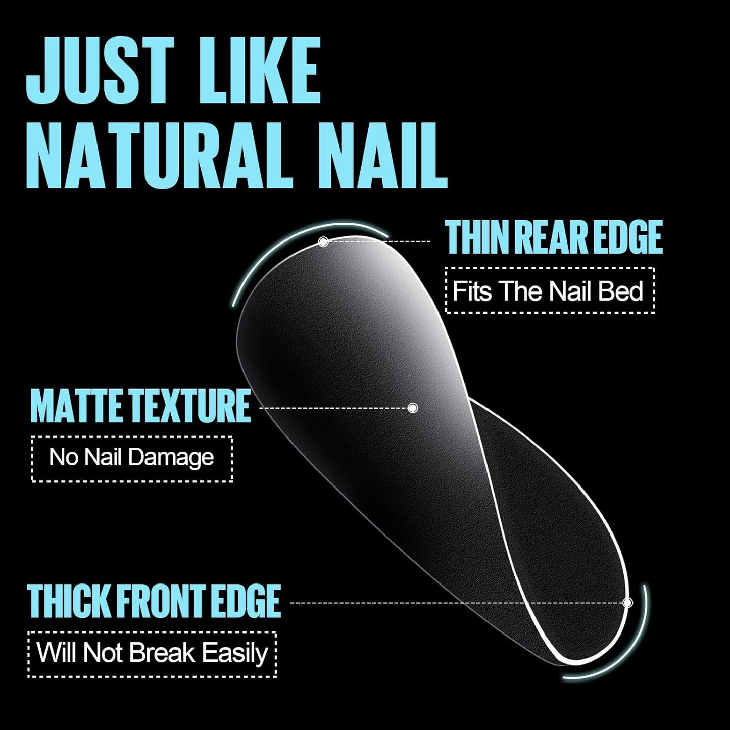 TOMICCA Extra Short Square Nail Tips, 15 Sizes Soft Double-sided Matte Fake Nails for Extensions, 450Pcs Acrylic Pre Shaped Gel Nail Tips for Home DIY Art Women Girls