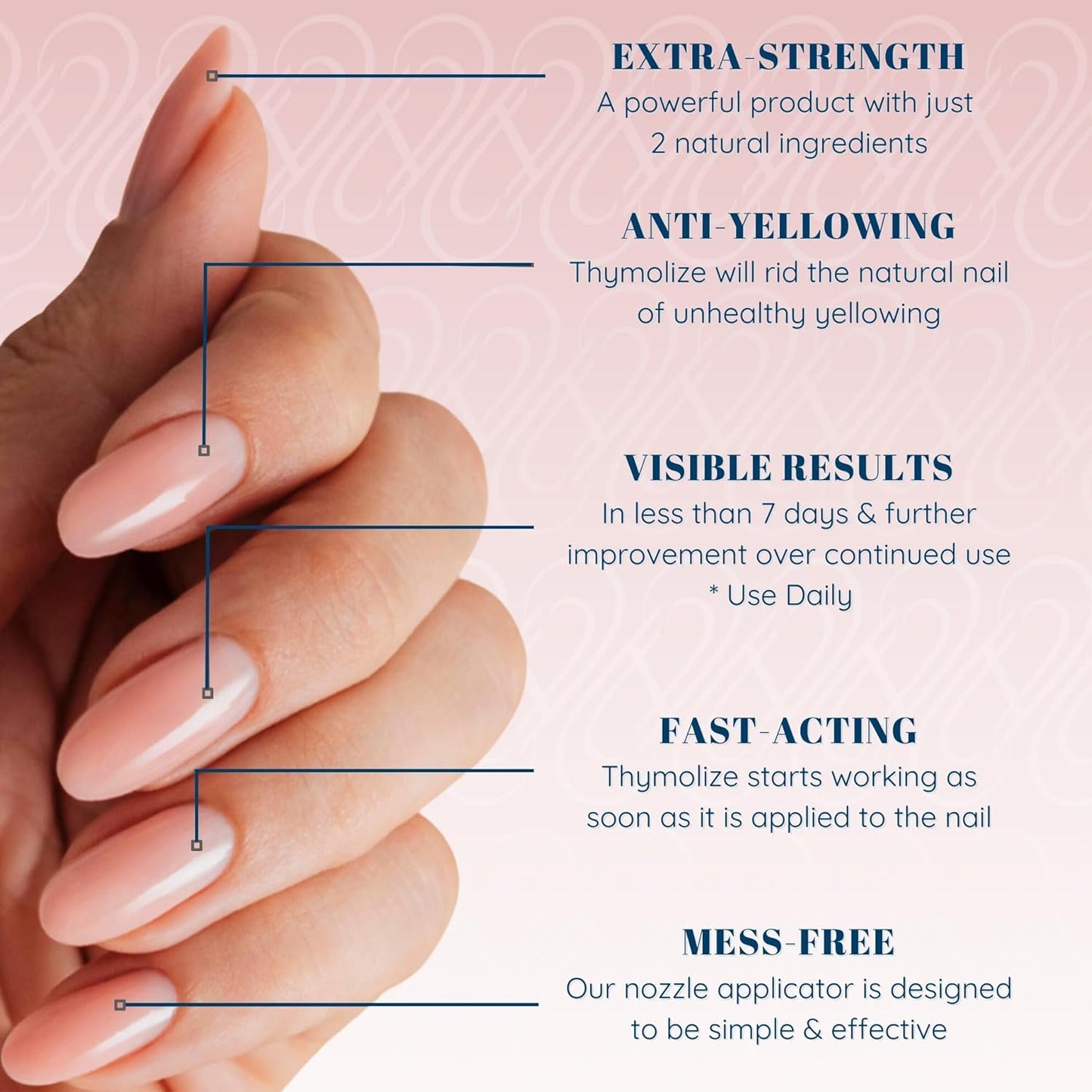 Tammy Taylor Thymolize Nail Treatment for Damaged Nails | Extra Strength Liquid Drops Toenail Repair Solution for Thick & Discolored Toe Nails & Fingernail Care | Stop Nail Biting Immediately