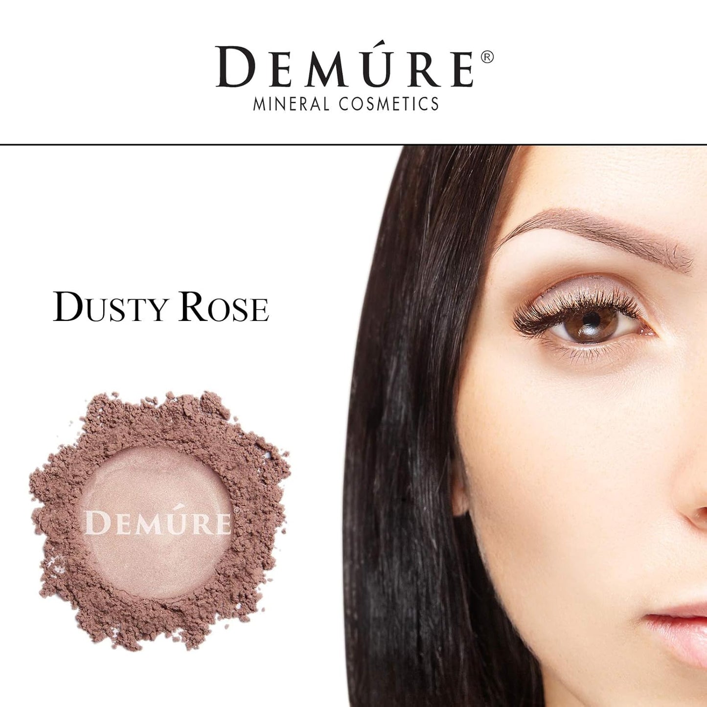 Demure Mineral Make Up (Dusty Rose) Eye Shadow, Matte Eyeshadow, Loose Powder, Eye Makeup, Professional Makeup