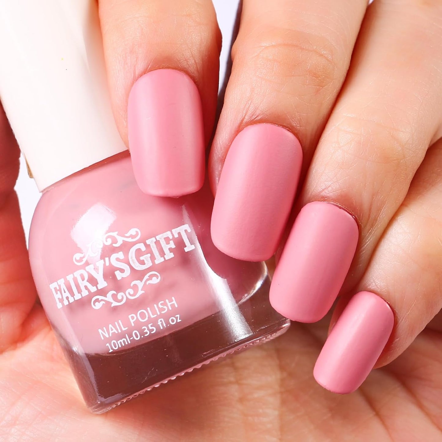 Major Dijit Matte Nail Polish Air Dry Nail Art Varnish (Cherry Pink, 10 ML)