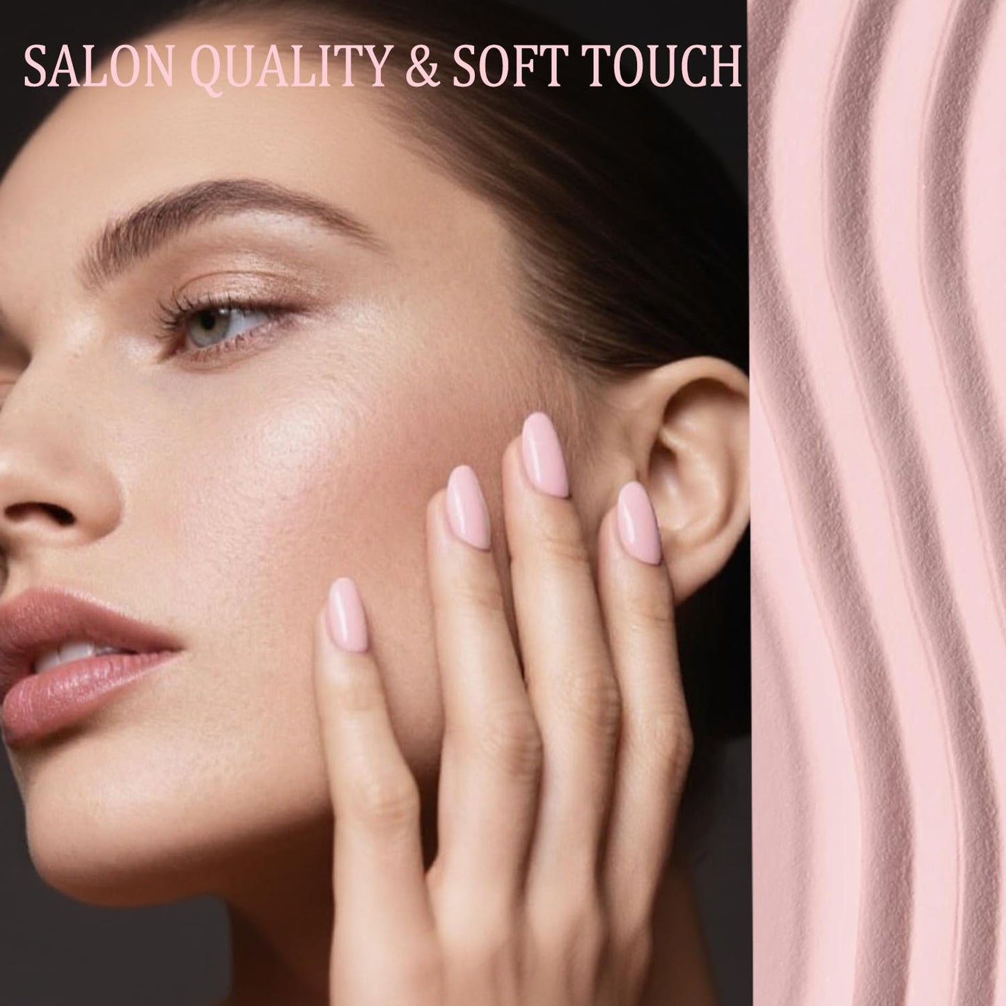 AZUREBEAUTY Dip Powder Nail Kit,4 Colors Nude Pink Glitter Hues,Starter Set for French Nails & All Seasons,Includes Base Coat, Top Coat, Activator & DIY Salon Liquids