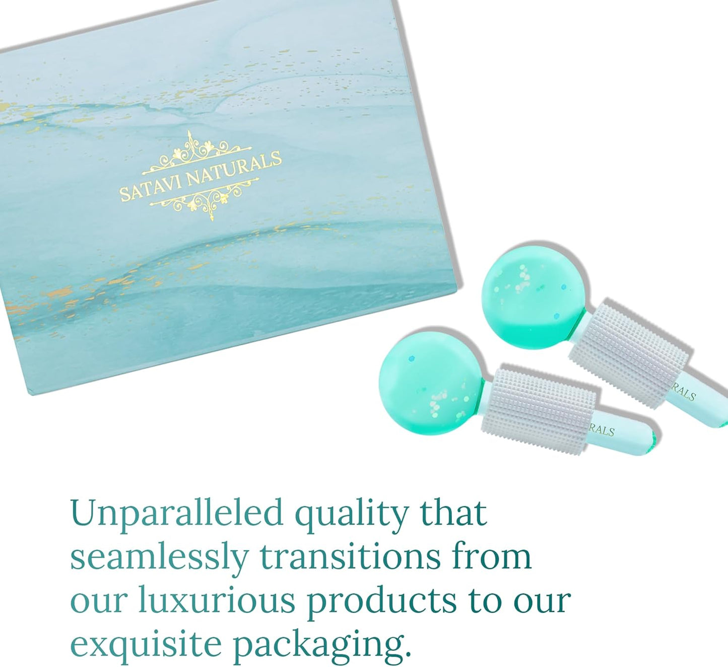 Beauty Ice Globes (Heat-Resistant & Freezer-Safe) Luxurious Facial Tools for Radiant Skin, Enhances Circulation to Tighten Skin, Reduce Puffiness, Minimize Pores, Alleviate Tension