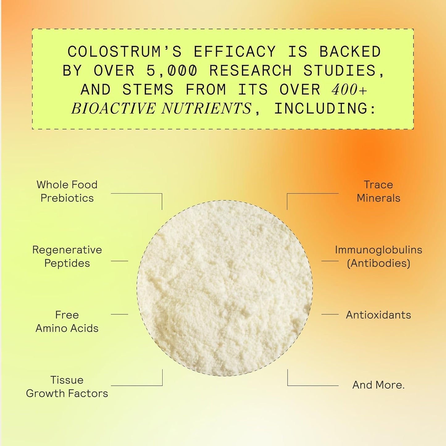 ARMRA Colostrum™ Powder | Blood Orange | Gut Health & Bloating | Skin & Hair | Immunity | Keto, Gluten & Fat-Free | 30 Servings