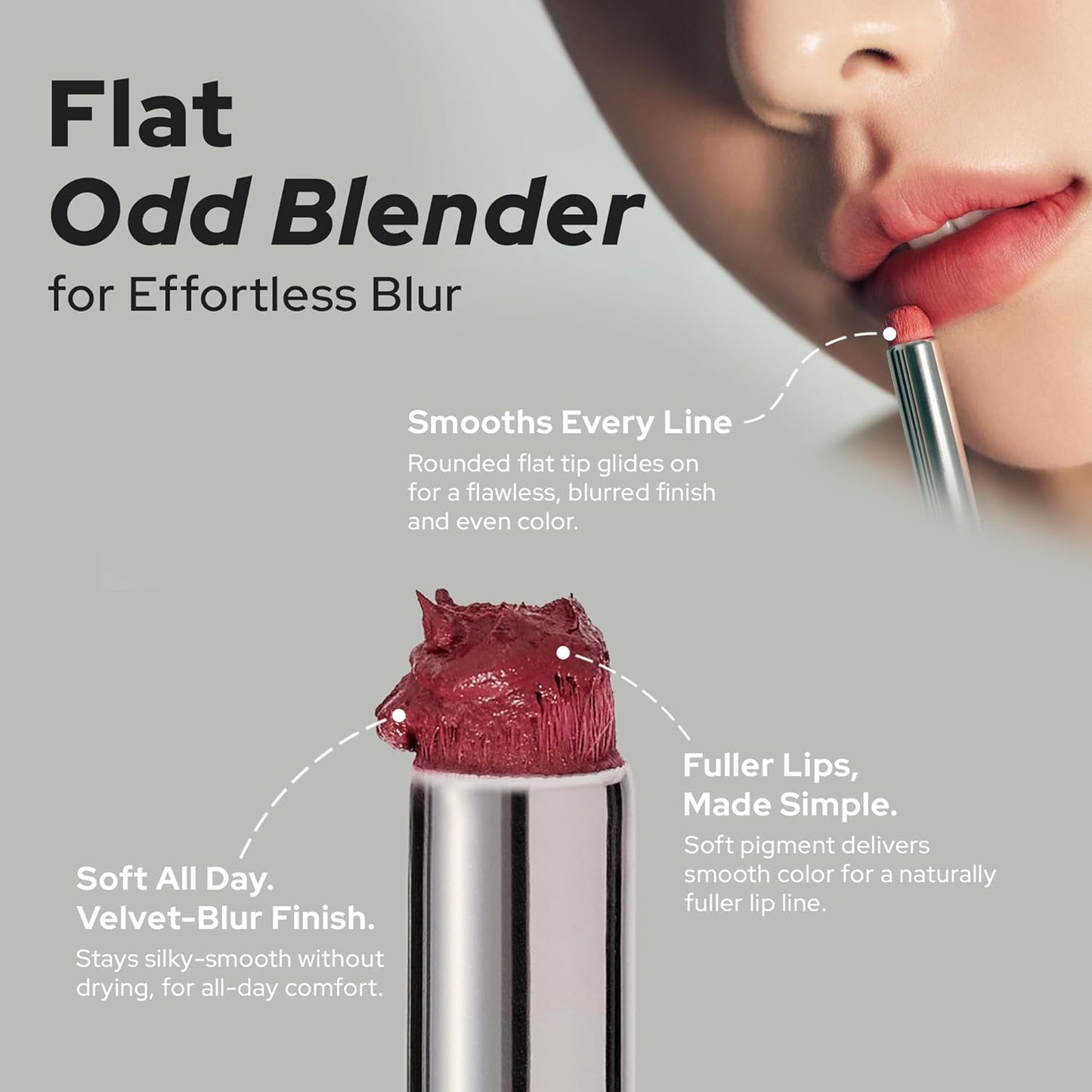 Unseen Blur Lip Tint Long-Lasting Stain, Blendable 3.2g (Heavy Mute, 3.2)