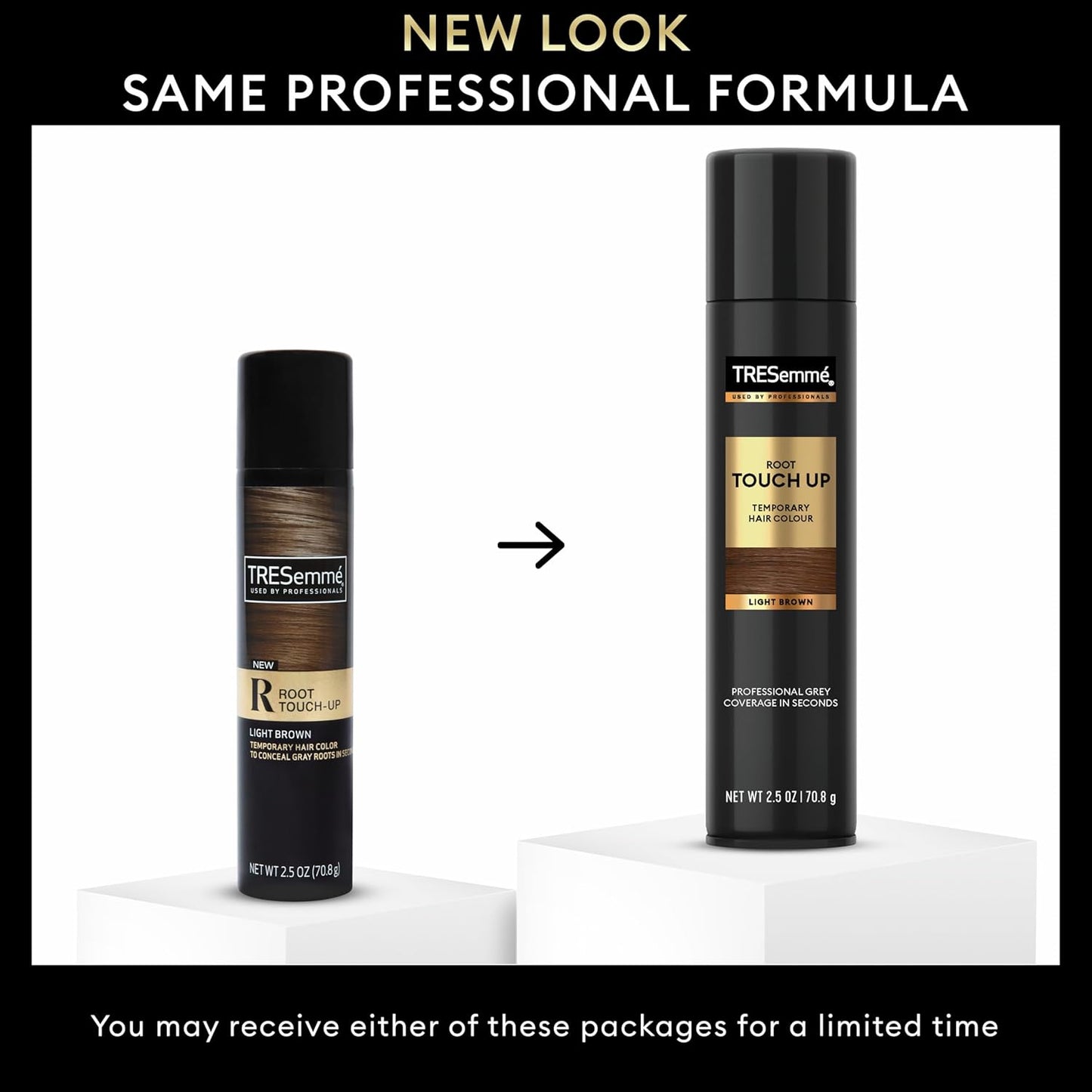 TRESemmé Root Touch-Up, Temporary Hair Color, Light Brown Hair Ammonia-free, Peroxide-free Root Cover Up Spray 2.5 oz