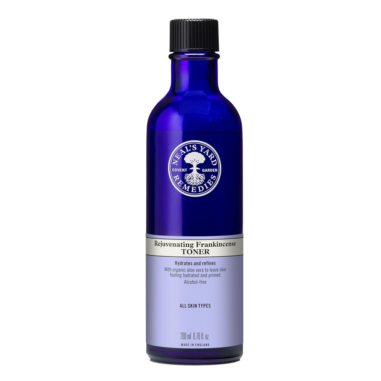 Neal's Yard Frankincense Toner with Aloe Vera & Tripeptide, Toning & Balancing for All Skin Types, Alcohol-Free, Vegan Approved, Cruelty-Free, 200mL