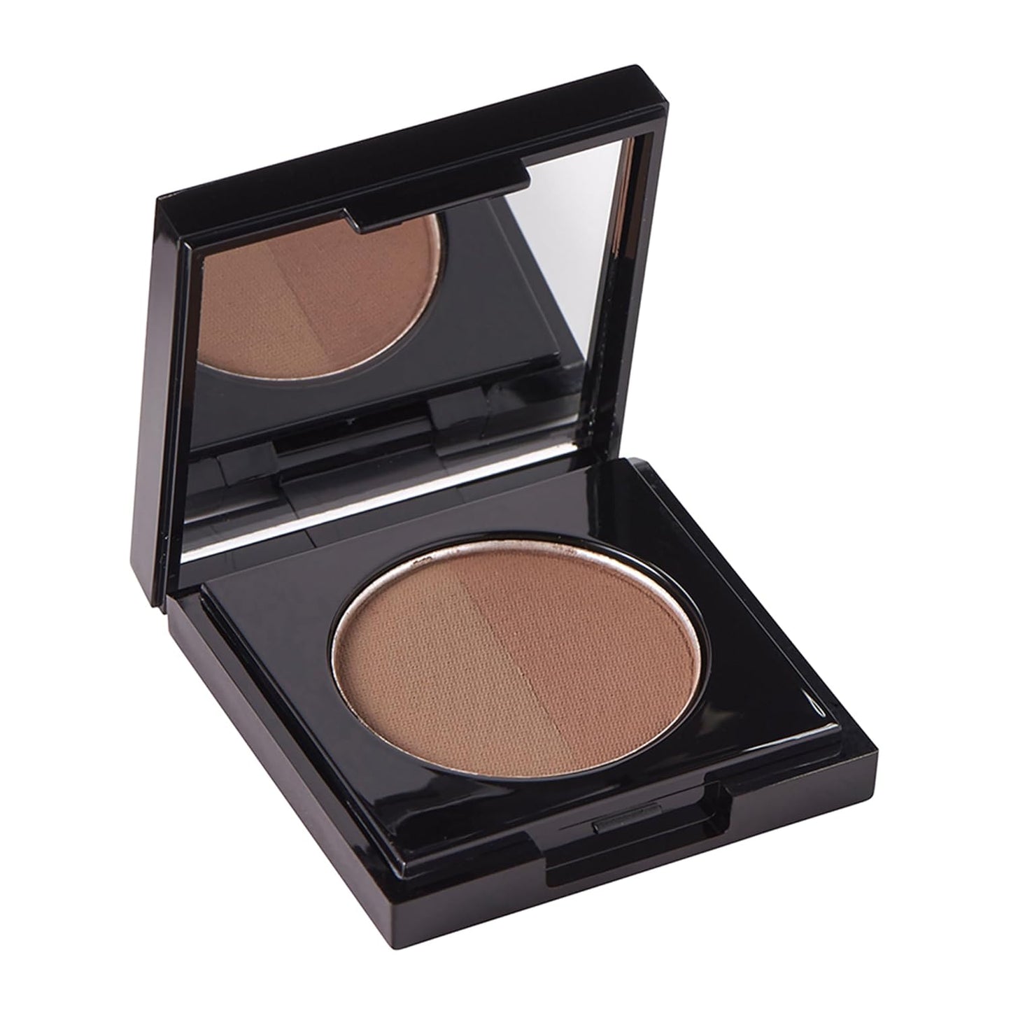 Arches and Halos Duo Luxury Brow Powder - Eyebrow Shaper and Color - Powder Compact with 2 Neutral Shades - Warm Brown - 0.1 oz