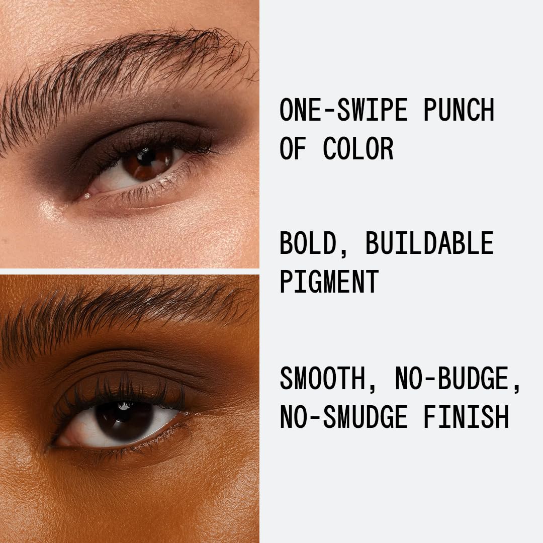 about-face Matte Fluid Eye Paint Weightless – High-Pigment Liquid Eyeshadow, Long-Lasting, No-Budge Matte Finish, Vegan & Cruelty-Free (Chocolate Brown)