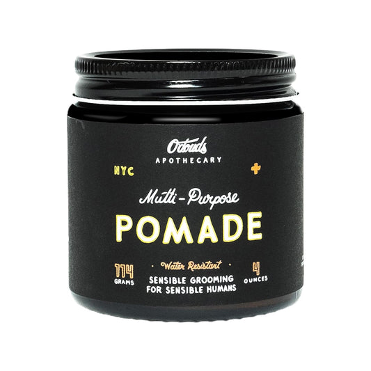 O'Douds Multi-Purpose Pomade - Water-Resistant Styling Pomade for Men - Natural, Plant-Based Ingredients - Firm hold with Medium to High Shine - Cedarwood & Orange Scent (4oz)