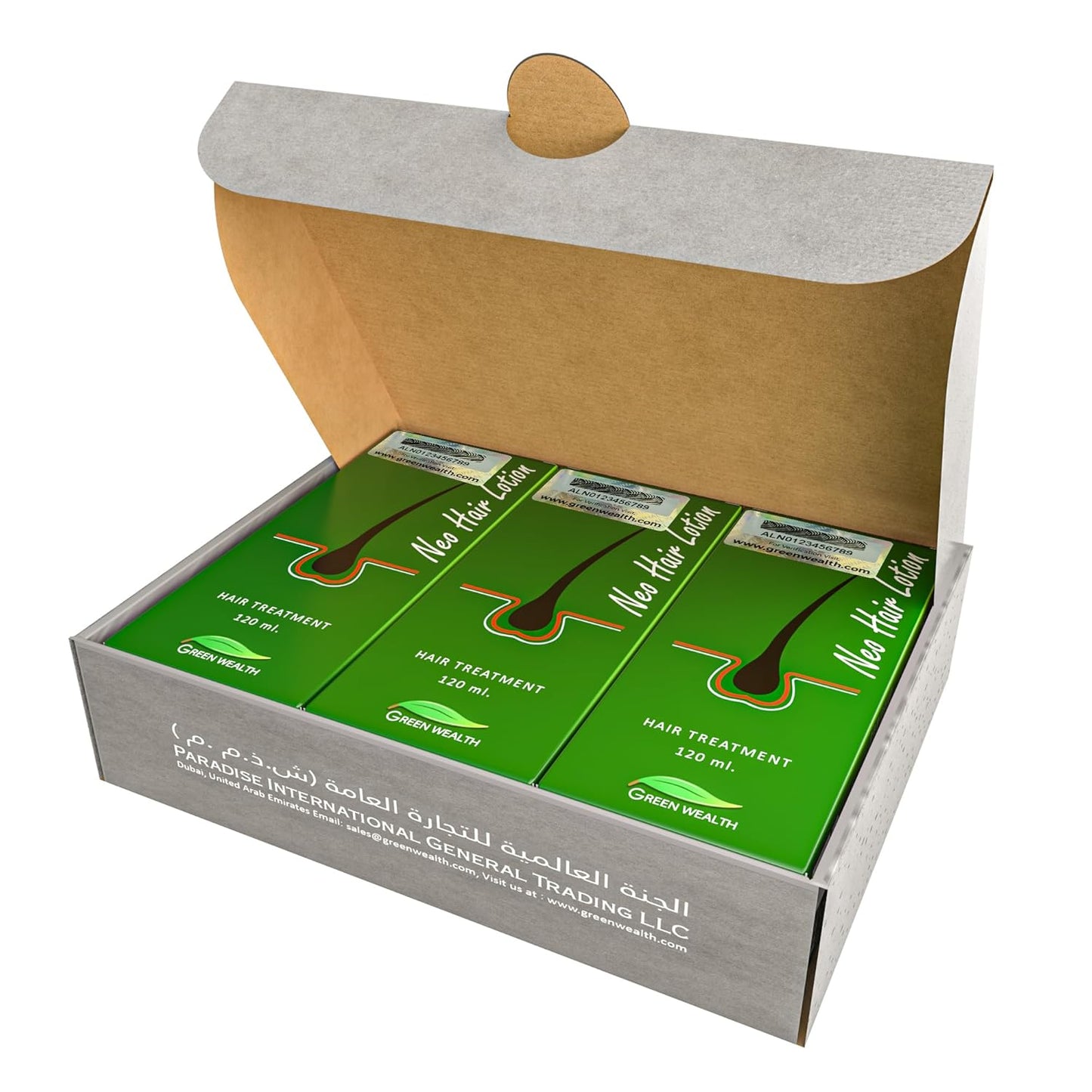 Neo Hair Lotion for Hair Loss Treatment | Hair Regrowth | Thinning, Bald Spots & Hair Fall | Trusted Formula with Ginseng, Saw Palmetto & Horsetail | 120ml / 4.06 fl oz (Pack of 3)