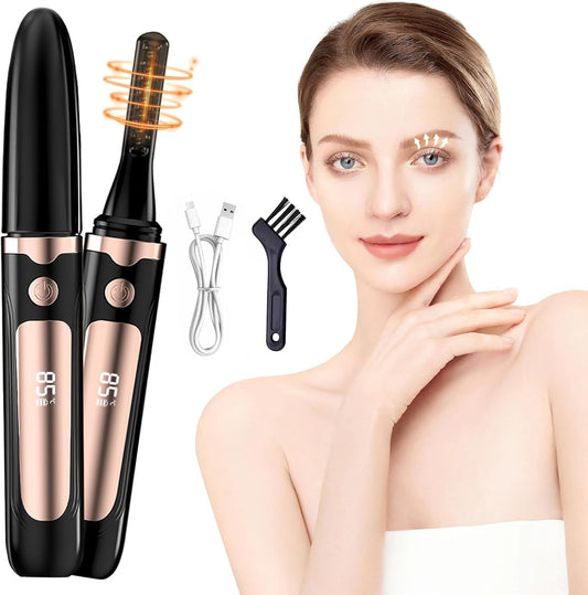 Heated Eyelash Curler, Best Selling Eyelash Curler, 10 Seconds Quick Heat - Lasts Long - with Led Display, use with Mascara, Suitable for Women and Girls