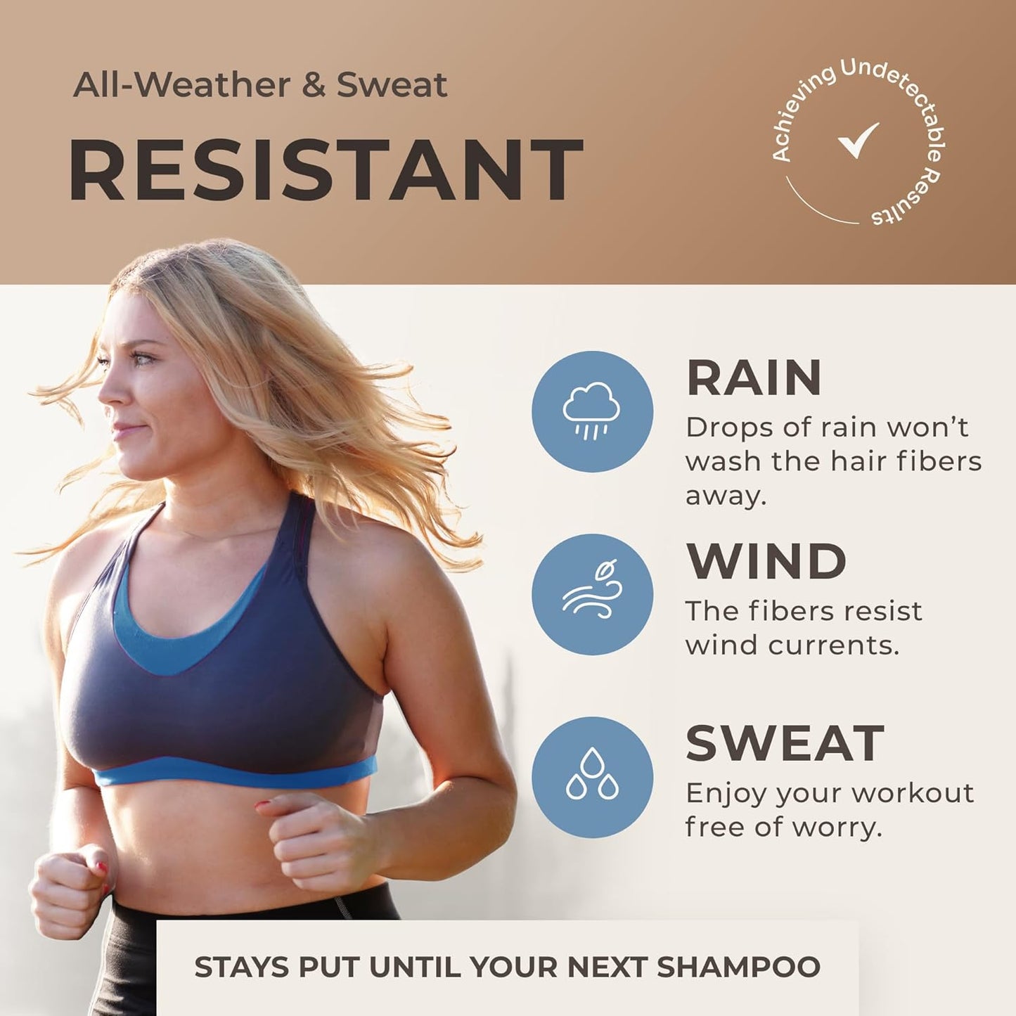 Keratin Hair Fibers for Men & Women - Fill In Fine or Thinning Hair, Instantly Thicker, Fuller Looking Hair (Medium Blonde, 15g)