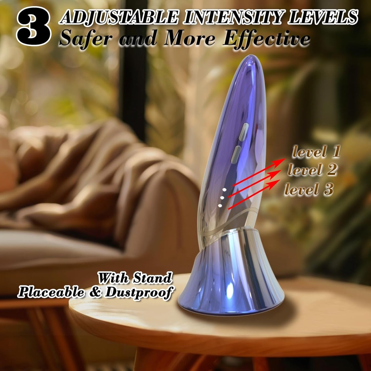 Red Light Therapy Device – Facial Tightening & Anti-Aging LED Tool for Face, Eyes & Jawline –Skin Firming & Wrinkle Smoothing – Handheld Home Beauty Device