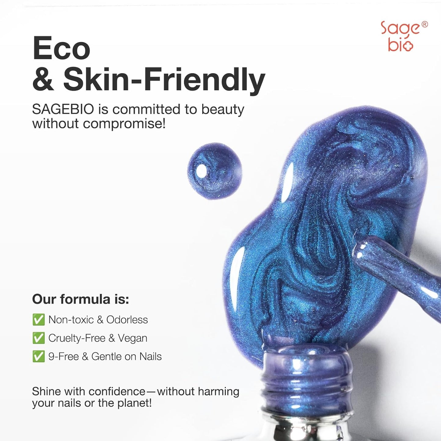 15ml Cat Eye Gel Nail Polish with Magnet Shimmer Glass Bead Effect 13