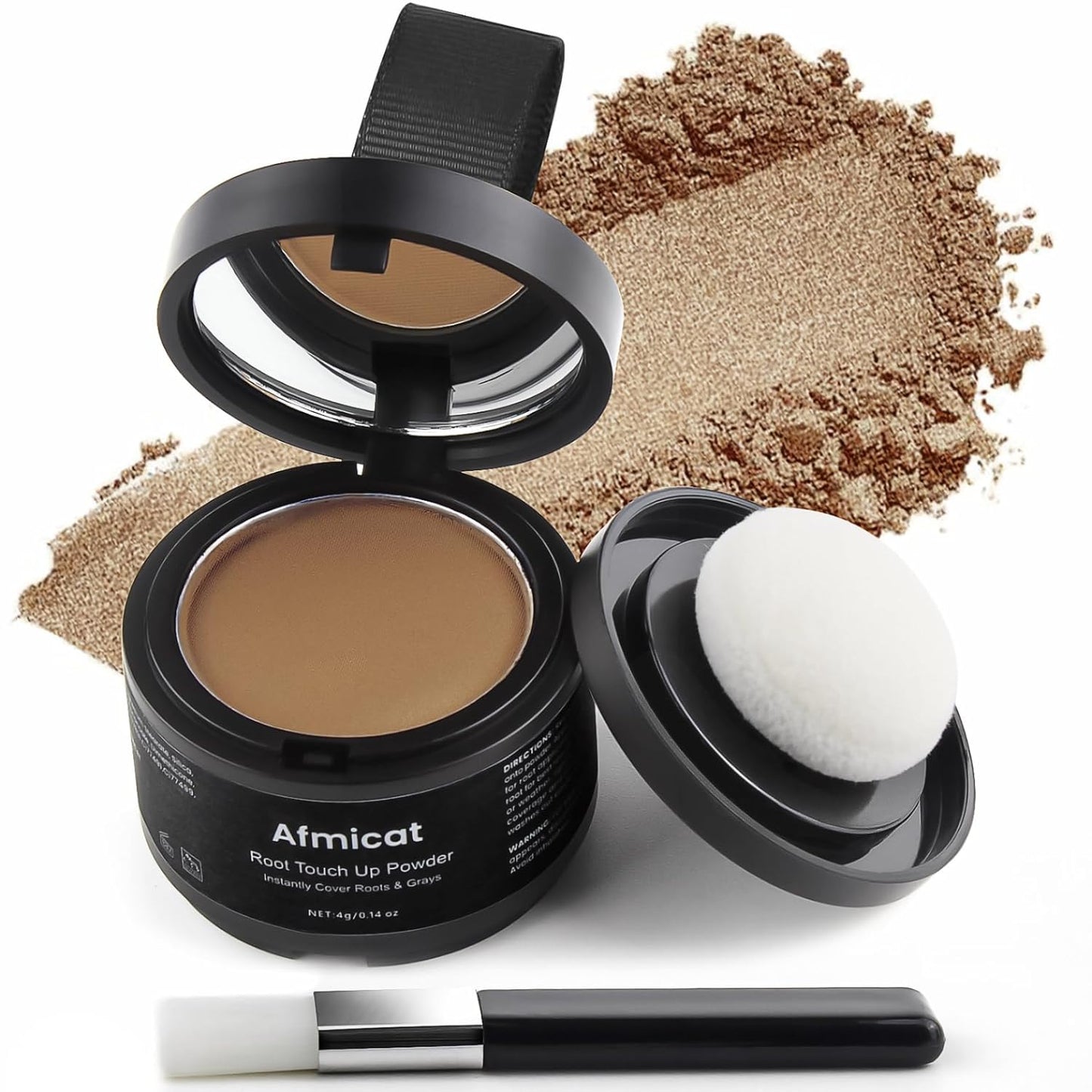 Instant Hairline Powder, Root Touch Up Hair Color for Gray Coverage and Thinning Hair, Root Cover Up Conceals Hair Loss & Bald Spots, Natural and Non-Greasy Hair Color for Women & Men, Dark Blonde