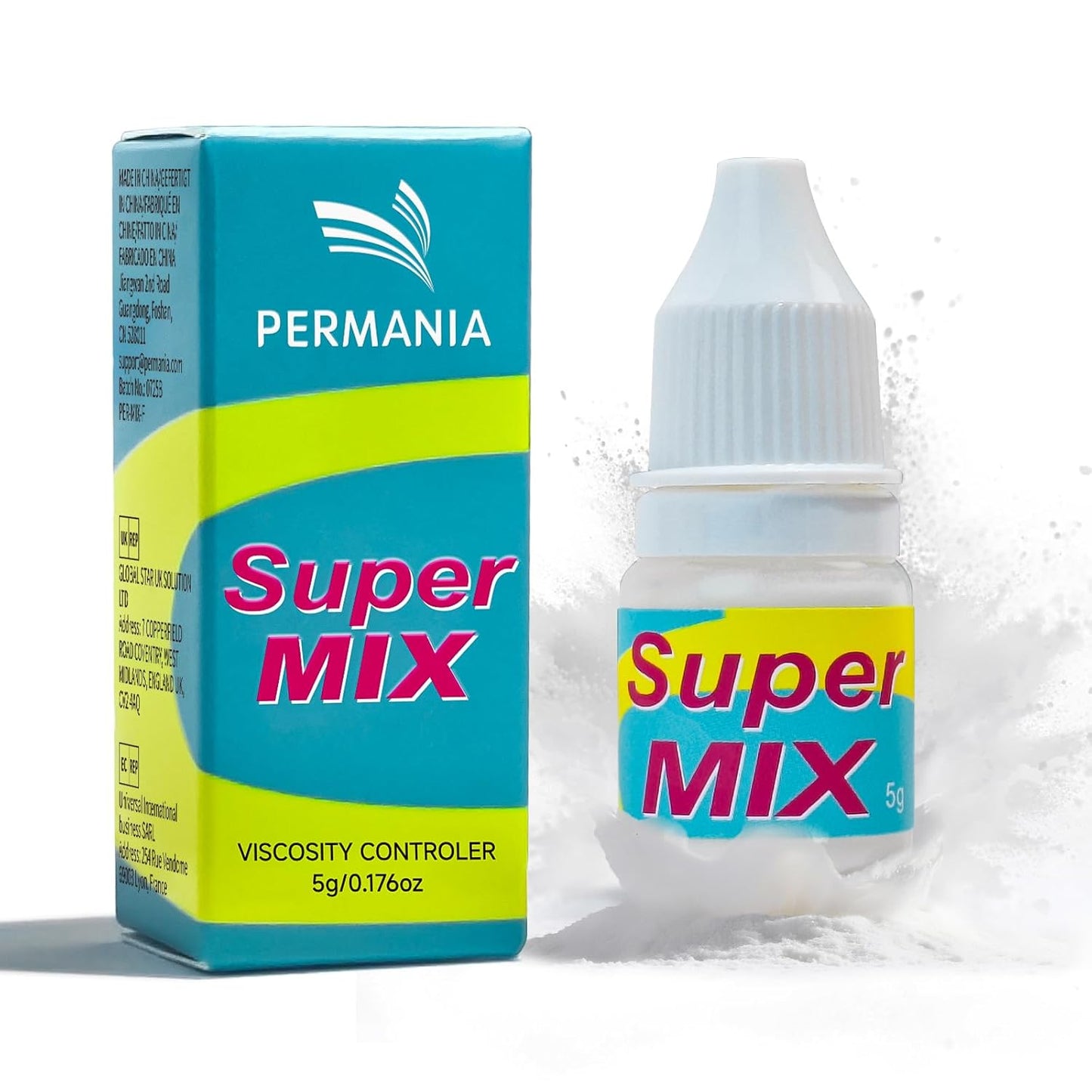 PERMANIA Lash Lift Powder, Super Mix Eyelash Perm Solution Achieve Glue-Free for Korean Lash Lift, Salon Use (Nourishing)
