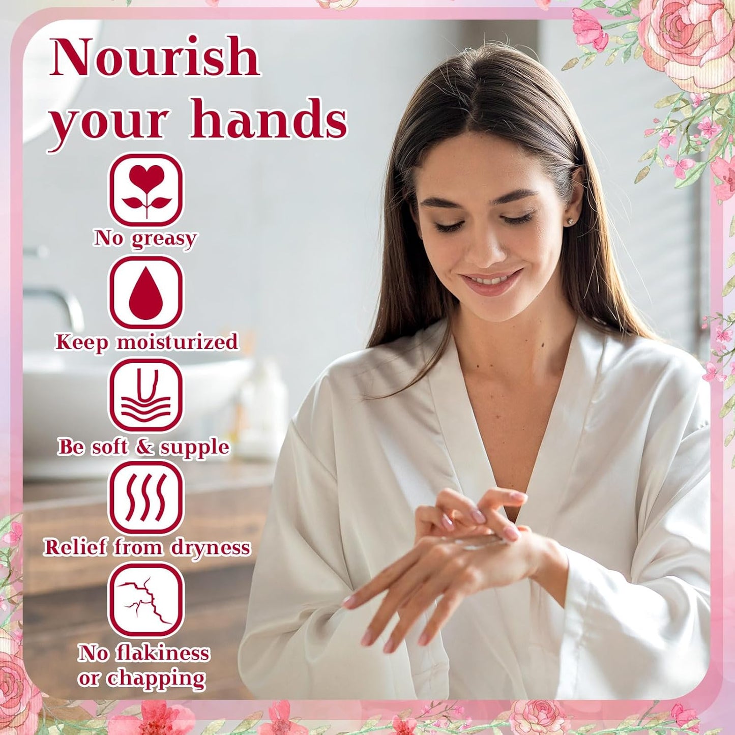 48 Sets Baby Shower Hand Cream Party Favors for Guests Gift Bulk Travel Size Hand Lotion Set for Baby Shower Wedding Christmas(Floral)