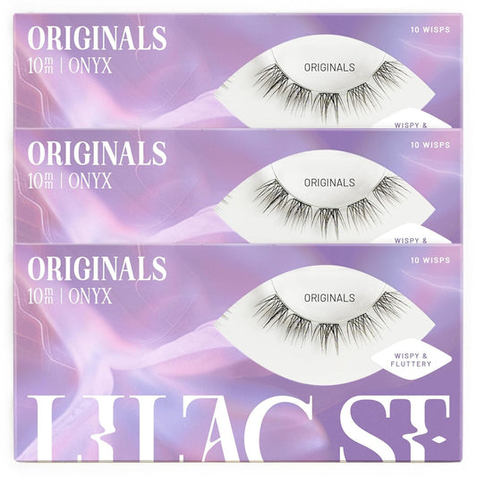Lilac St - Originals Natural Faux Eyelash Clusters (10mm, 3 Pack) - Natural Look - DIY Lash Extension Wisps - Lightweight & Lifelike - Lasts 10 Days - Cruelty Free, Vegan, Women Founded - 30 Lashes