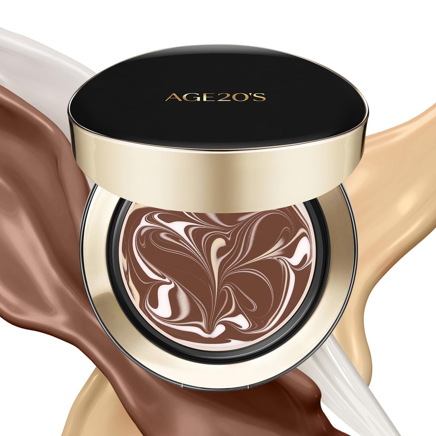 AGE20'S Signature Essence Pact SPF 50+ | Pack of 1 | 41N MOCHA | Cream Foundation, Dewy Finish, Natural Coverage | Korean Cushion Foundation