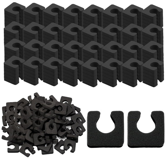 600 Pcs Toe Separators for Men and Women, Soft Foam Finger Divider Spacer Set, Pedicure Toe Separators for Hands and Feet Nail Polish Application Luxury Pedicure Supplies, Black