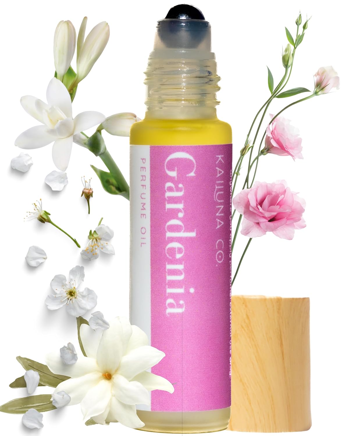 Gardenia Delicious Pure Essential and Fragrance Oil Perfume Roll On with Organic Jojoba Oil, Alcohol Free, Small-Batch, Made in California, 0.34 Fl Oz