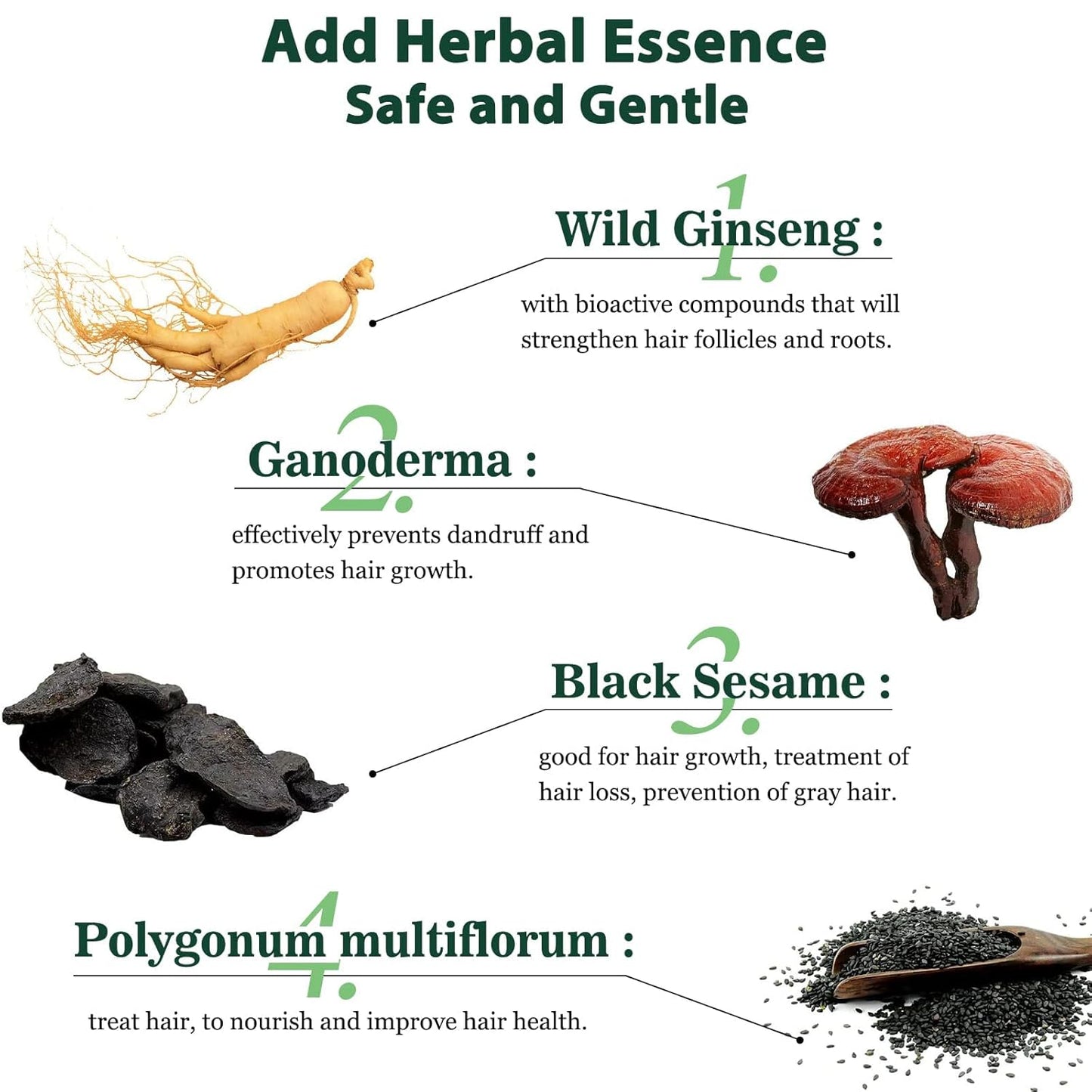 Hair Dye Shampoo 3 in 1, Black Hair Dye 16.9 FL Oz, Hair Shampoo, Semi-Permanent Hair Color Shampoo, Lasts 30 Days (Black)