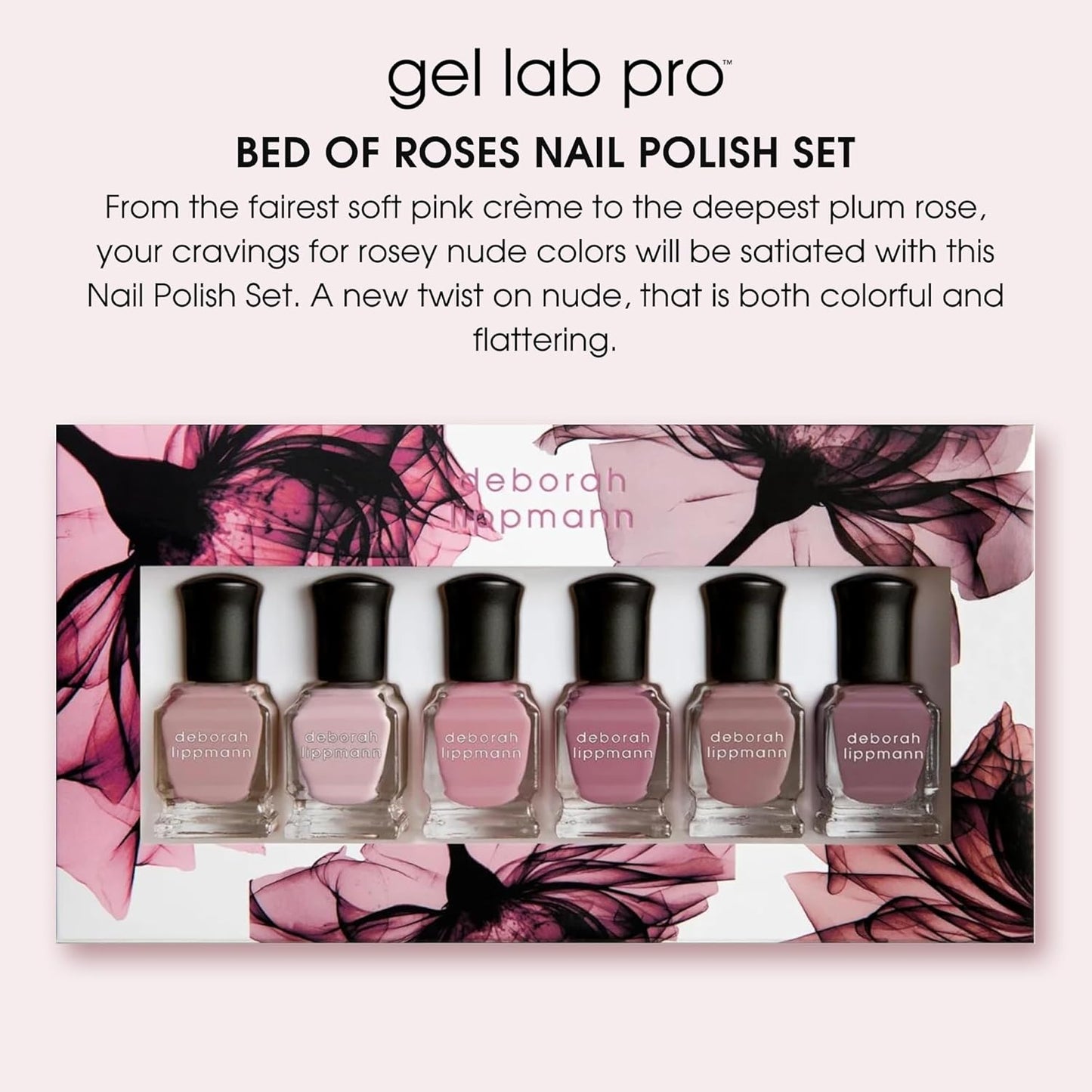 Deborah Lippmann Gel Lab Pro Nail Polish Set, Treatment Enriched Formula for Nail Health, Wear, and Shine, Vegan, No Animal Testing, 21 Free Formula