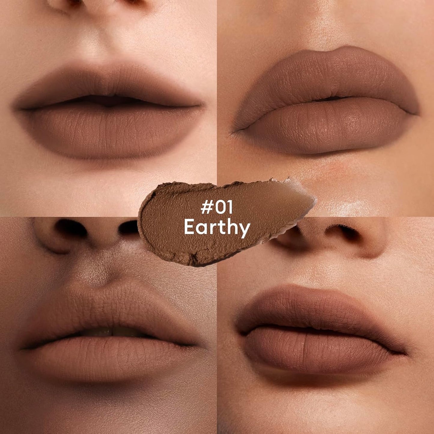 ITY Velvet Matte Finish Lip Stain-Mousse Textured Lip Clay, Red Shade, Conceals Lip Lines, Rich Pigment Lip Tint Lipsticks, 0.14 oz (4g) in Earthy, Ruby.