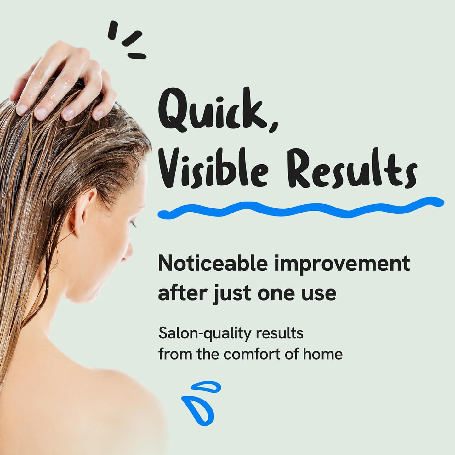 Daily Collagen Protein Ceramide Hair Treatment for Dry, Damaged Hair, Bond Repair Deep Conditioning Mask with Hydrolyzed Collagen & Pea Protein, 3.3fl.oz | 100ml