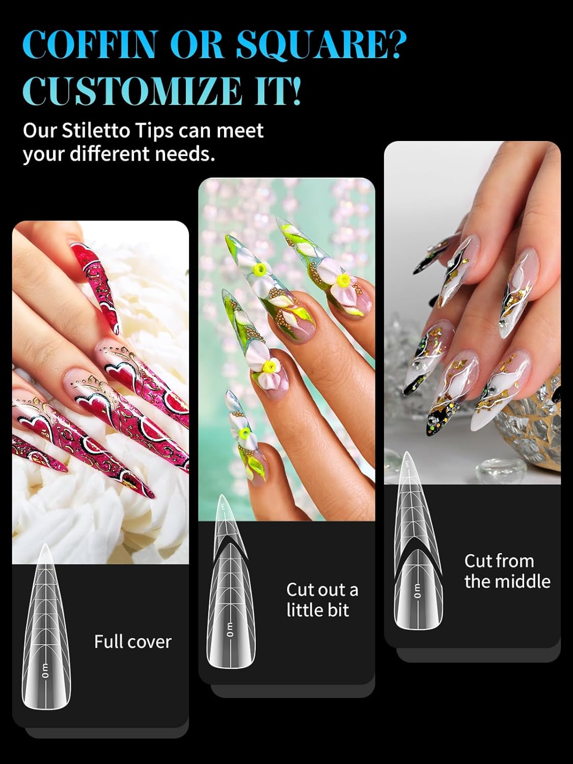 EBANKU Dual Nail Forms for Poly Extension Gel, 450 PCS Pink Nail Forms Reusable Acrylic Nail Molds Sets, 15 Sizes Nail Extension Forms for Builder Gel Manicure Nail Art Design Salon DIY