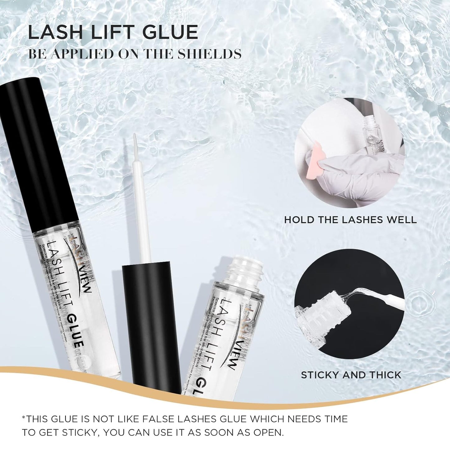 LASHVIEW Lash Lift Kit,Professional Eyelash Perm Kit,Liquid Set,Semi-Permanent,Curling Perming,Wave Lift Extension Perm Set,5 Times