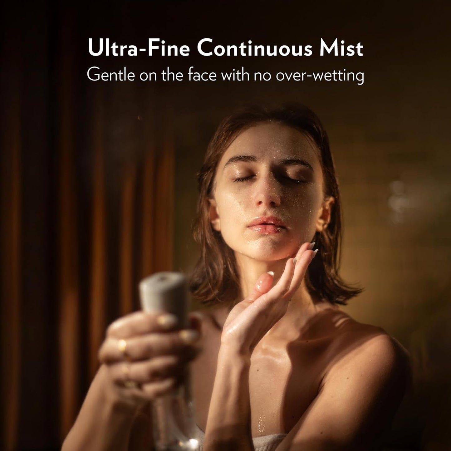 FLAIROSOL MyStyle, Spray Bottle for Hair - Small Travel Spray Bottle, Ultra Fine Continuous Water Mist for Face, Hairstyling, Salon, Cleaning, Beauty, Toners, Hydration & Makeup, 3.04oz / 90ml, Peach