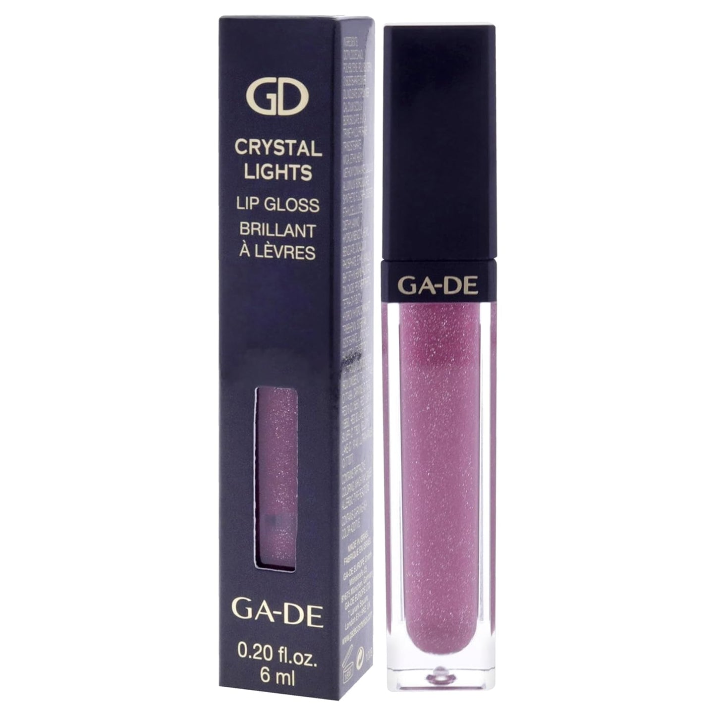 GA-DE Crystal Lights Lip Gloss, 516 - Enriched with Light-Reflecting Crystal Pearls - Smooth Silky, Rich Color - Moisturizes and Adds Shine - 0.2 oz