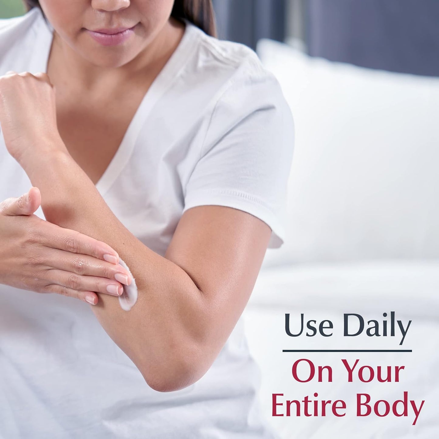 Eucerin Advanced Repair Body Cream for Very Dry Skin, Fragrance Free Daily Body Moisturizer, 8 Oz Tube